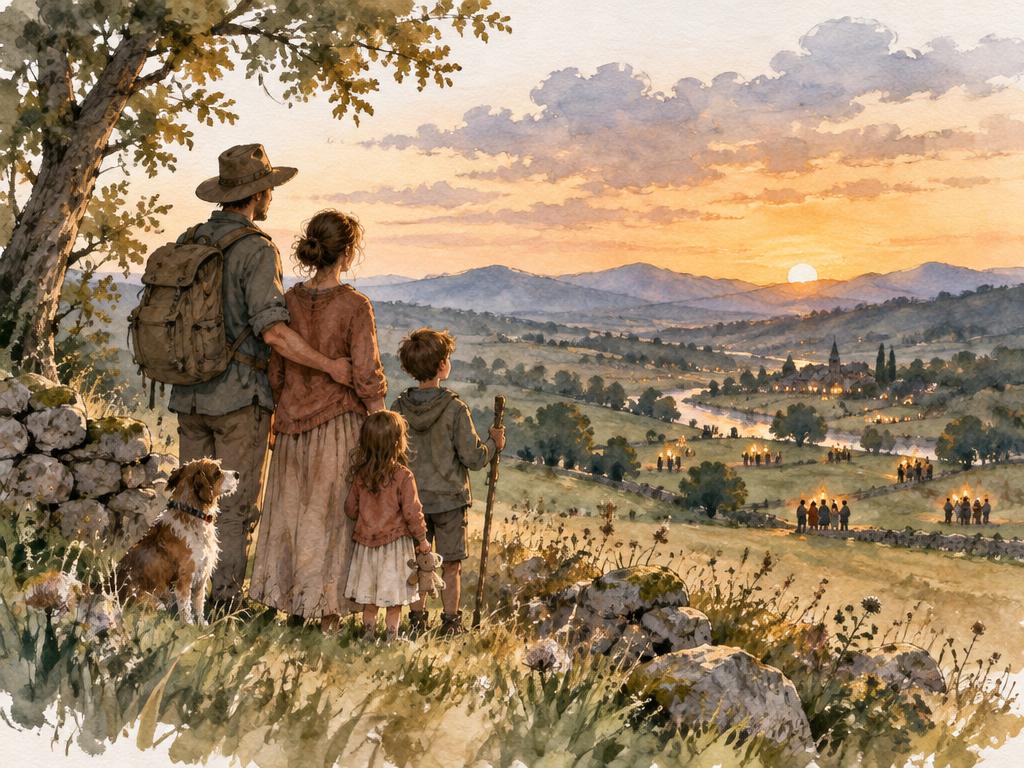 A page painted in watercolor